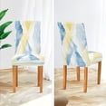 thumbnail image 4 of Chair Protector Cover Dining Chair Slipcovers Pack of 4, Removable Washable Seat Cover for Dining Room Wedding Light Blue and Yellow Mountain, 4 of 7