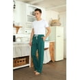 thumbnail image 2 of U2SKIIN Mens Pliad Cotton Pajama Pants, Lightweight Sleep Pants for Men（Plaid-Hunter Green, 2XL）, 2 of 3