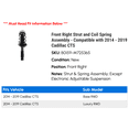 thumbnail image 2 of Front Right Strut and Coil Spring Assembly - Compatible with 2014 - 2019 Cadillac CTS 2015 2016 2017 2018, 2 of 2