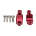 thumbnail image 2 of LOVIVER Handlebar Mirror Mount Holder Clamp 22mm Motorcycle Brake Clutch Master Cylinder Red, 2 of 5