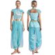 thumbnail image 3 of Mono de Bollywood con lentejuelas para mujer, trajes de Cosplay de princesa árabe de Halloween, peleles, disfraz de danza del vientre adornado con gemas, 3 of 5