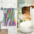 thumbnail image 7 of Yayeee 2 Pack Hand Towels for Bathroom 100% Cotton 16" x 28" Soft Absorbent Kitchen Towel, Colorful Plaid, 7 of 7