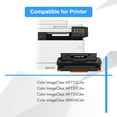 thumbnail image 2 of 046H 046 5-Pack Compatible Toner Cartridge for Canon 046HK 046H Work with ImageCLASS MF77.391Cdw MF77.397.39Cdw MF77.395Cdw LBP654Cdw Printer (2*Black,Cyan,Magenta,Yellow), 2 of 6