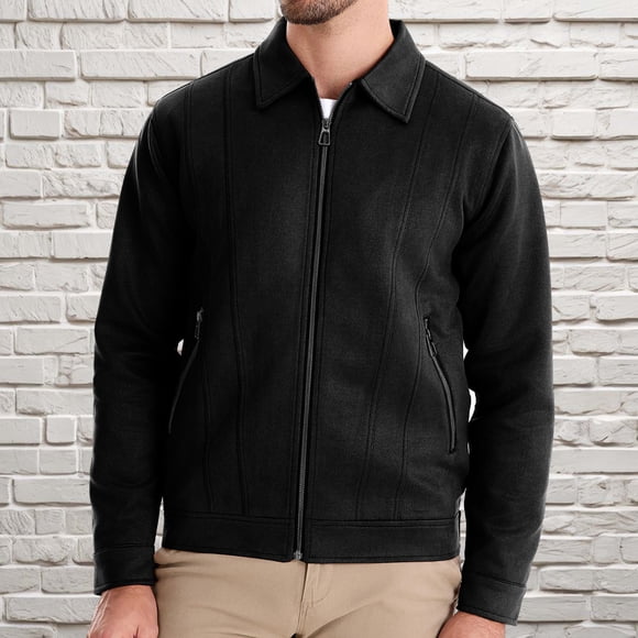 Men's Leather Jacket Hooded Casual Relaxed Fit Lapel Coat, Windproof Motorcycle Style Oversized Jacket for Streetwear and Daily Layering