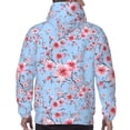 thumbnail image 5 of Hoodies for Men - Watercolor blue berry blossoms Long Sleeve Comfrt Men'S Fashion Hoodies & Sweatshirts, Sweatshirts for Men Hoodies Pullover Clothing Clothes with Pouch, 5 of 7
