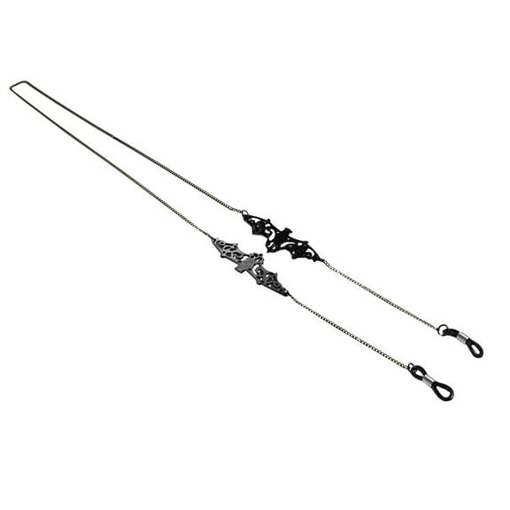 HONMEET 1Pcs Sunglasses Chain for Women Copper Bat Shape for Banquet and Outing