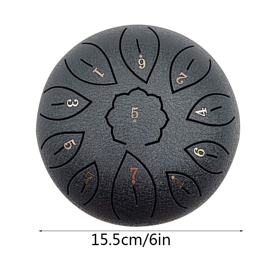 Steel Tongue Drum 6 Notes G Tone Hand Pan Drum Steel Petal Sound Zone Drum Portable Carry Bag Full Accessory Set&nbsp;Picks