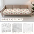 thumbnail image 5 of TSOVTHRID Rose Flower Leaf Print Couch Cushion Covers, Stretch Sofa Couch Seat Slipcover for Dogs Washable Non-Slip Cushion Covers with Elastic Straps, Easy Install, 5 of 7