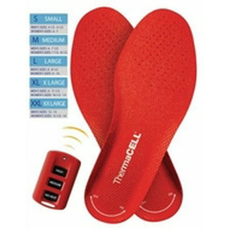 Thermacell THS01-M Rechargeable Heated Insoles Foot Warmer + Wireless Remote