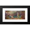 thumbnail image 2 of Hans Zatzka 18x10 Black Modern Framed Museum Art Print Titled - Women on the Lakeside, 2 of 5
