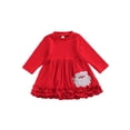 thumbnail image 1 of ITFABS T-shirt de Noël, Motif Santa Claus Col Rond Manches Longues Pull, 1 of 5