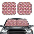 thumbnail image 2 of Zufioo Hearts for Valentines day Print Folding Car Windshield Sun Visor, Anti-ultraviolet Sun Visor, Suitable for Trucks, Vans Car Accessories-Medium, 2 of 6