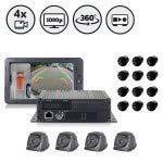 HD 360° Camera System with 10.1" HD Monitor with Backup Sensor Kit