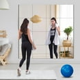 thumbnail image 5 of Glass Full Length Wall Mirror Tiles, x 4Pcs Frameless Mirror Full Length, Full Body Mirror for Bedroom, Over The Door Mirror for Door, Living Room, Bathroom, Home Decoration, 5 of 5