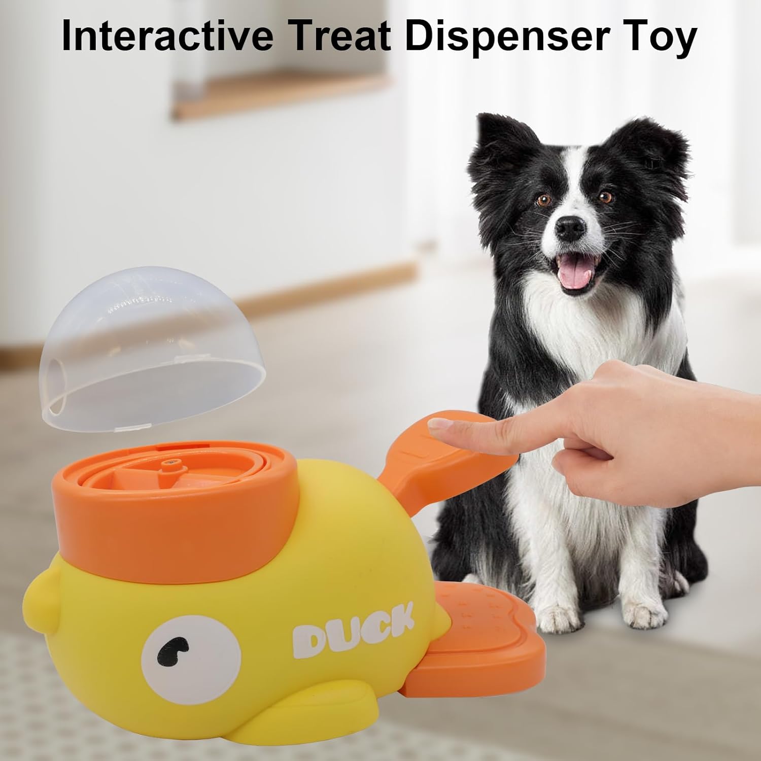 Dog Feeder Puzzle Toy Duck, 2-in-1 Interactive Cat Slow Feeder Toy Treat, The Slow Feeder Puzzle Toy That Helps Prevent Gulping and Bloating
