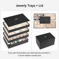 thumbnail image 3 of Organizador de joyas Voova, apilable, piel sintética, juego de 4, 3 of 6