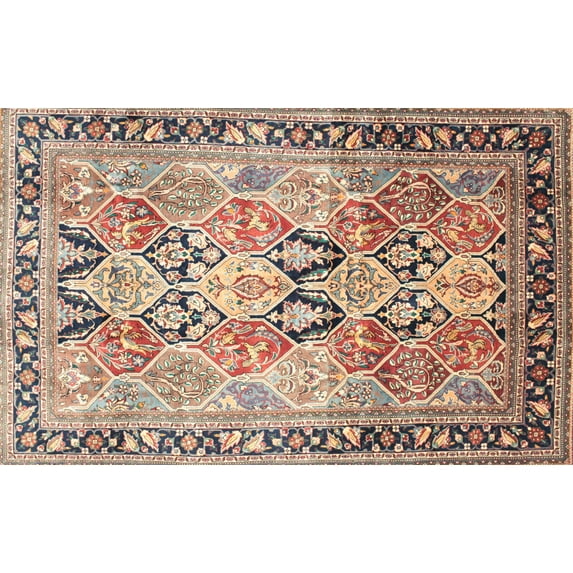 Ahgly Company Machine Washable Indoor Rectangle Traditional Chestnut Brown Area Rugs, 2' x 4'