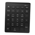 thumbnail image 2 of Slip Bluetooth Number Pad 28 Key Number Mini Keyboard numérico inalámbrico portátil para Windows Laptop PC Computadora , negro Hugo teclado numérico, 2 of 5