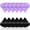 Black, Purple, variant on 12 Pieces Powder Puff Triangle Face Makeup Cosmetic for Loose Powder Soft Body Washable Reusable Foundation Sponge Mineral Wet Dry Makeup Tool(Black, Small)