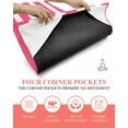 thumbnail image 3 of Pink Striped Yoga Towel for Hot Yoga Non Slip, Modern Simple Monochrome Geometric White Yoga Mat Towel Absorbent Yoga Sweat Towels Microfiber Hot Yoga Blanket for Bikram Pilates 26"x74", 3 of 7
