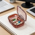 thumbnail image 4 of BAOPAI MoistureProof Mini Weekly Pill Organizer Box with 3 Removable Individual Containers for Portable Travel and Home Medication Management, 4 of 6