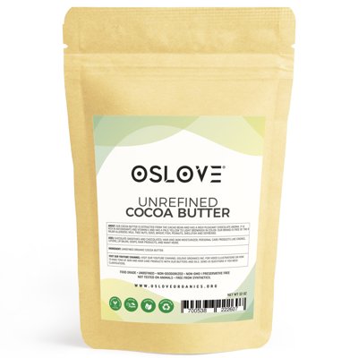 Cocoa Butter - Organic - Unrefined - 2 lbs net good wt