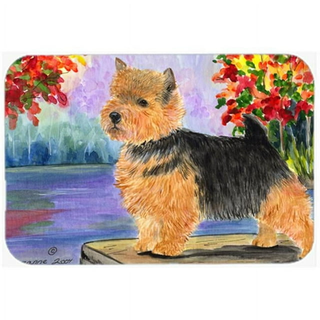 Carolines Treasures SS8054LCB Norwich Terrier Glass Cutting Board - Large