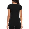 thumbnail image 4 of Vêtements de Grossesse Offres de l'Action de Grâce Liquidation Été Vêtements de Maternité pour Femmes Col Rond Manches Courtes Volants Pli Hauts de Grossesse, 4 of 5