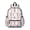 Unicorn and Seahorse White Pattern, variant on Unicorn and Cat White Pattern Cute School Backpack with Padded Back and Adjustable Shoulder Straps 13.4"x11"x4.7"