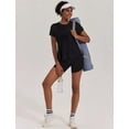 thumbnail image 6 of Weardear Workout Tops for Women UPF 50+ Yoga Shirts Short Sleeve Athletic Tops with Side Slits Loose Fit Running Gym Tee Top, 6 of 7
