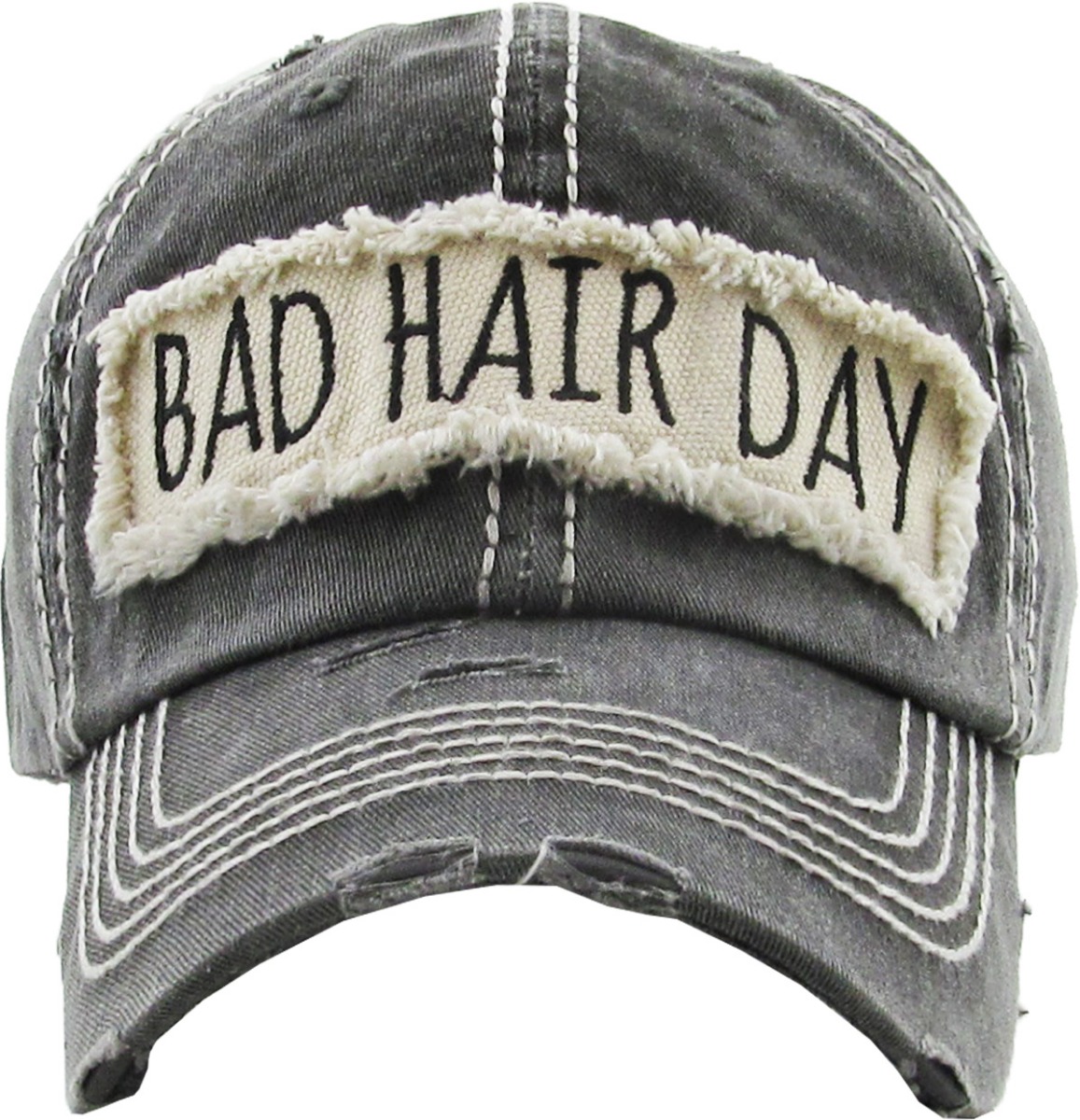 BAD HAIR DAY WASHED VINTAGE BALL CAP 
