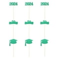 thumbnail image 3 of OUNONA 9 Pcs Graduation Party Decorations 16.00X14.00X0.05CM Green, 3 of 8