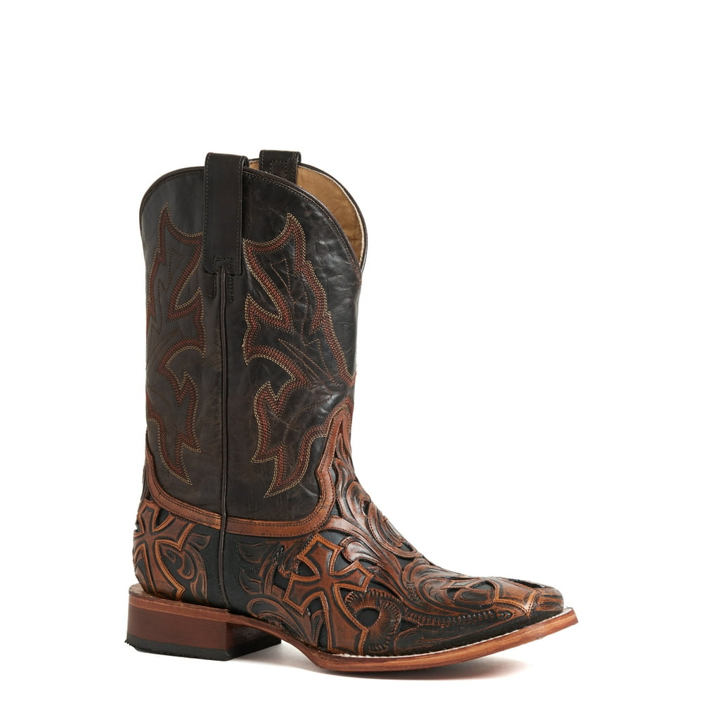 tooled western boots