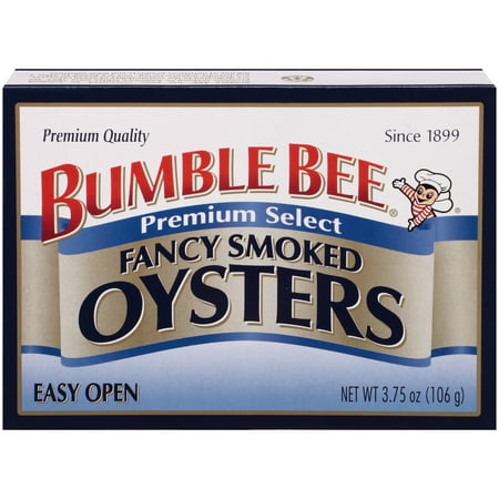 (3 Pack) Bumble Bee Smoked Oysters, Oysters, Canned Food, High Protein Snacks, 3.75oz (Best Way To Eat Canned Oysters)
