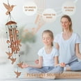 thumbnail image 5 of Hummingbird Wind Chimes for Outside,Metal Windchimes,Hummingbird Gifts for Women/Men,Wind Chime Garden Decor Outdoor,Memorial/Housewarming/Birthday/Festival Gifts,Front Yard Decor, 5 of 7
