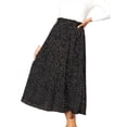 thumbnail image 5 of Kiapeise Women Dot Print Long Skirt High Waist Boho Floral Midi Skirt CasualA-Line Grunge Maxi Skirt Streetwear, 5 of 9