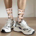 thumbnail image 6 of Rateoe Beagle Dog On Brown for Women Casual Calf Socks - Cute Crew Socks - Thin Soft Above Ankle Socks Size 5-11, 6 of 6