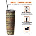 thumbnail image 6 of 20oz Boho Golden Ethnic Pattern Skinny Tumblers Stainless Steel Tumbler with Lid and Straw,Vacuum Insulated Double Wall Travel Tumbler Cups with Cleaning Brush for Coffee,Tea, 6 of 6