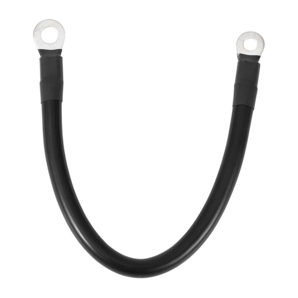 Cable de inversor de batería de 30cm 2AWG 3/8" 5/16" Cable de batería de cobre estañado Negro OT Tipo 1 Pc