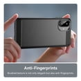 thumbnail image 5 of Rosebono Compatible With Samsung Galaxy A07 Carbon Fiber Texture Pattern TPU Case (Black), 5 of 5