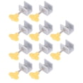 thumbnail image 4 of 10 Sets Single Hole Window Locks with Wrench Key Adjustable Vertical Horizontal Sliding Lock Kit Silver, 4 of 5