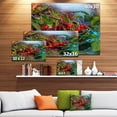 thumbnail image 3 of Summer and Cherries Watercolor - Floral Art Canvas Print, 3 of 4