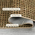 thumbnail image 2 of 8x10 Area Rugs Machine Washable Rug for Living Room, Modern Distressed Bedroom Rug, Non Slip Office Carpet, Low Pile Solid Rugs for Dining Room, Brown, 2 of 7