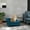 Blue#0, variant on Dog Bed PawHut Pet Sofa, Dog Couch, Elevated Pet Bed for Small and Medium Dogs, with Hidden Storage, Soft Tufted Cushion, Gray,Large Dog Bed