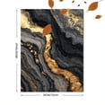 thumbnail image 3 of Luxury Abstract Geode Gold Black Marble Swirl Canvas Art for Living Room Bedroom Office Hotel Lobby Entryway Gallery Decor, 3 of 8