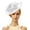 White, variant on PBFRDSJ Feather Mesh Fascinator Tea Party Hat for Women 50s Vintage Elegant Derby Fascinators Hair Clip Headwear for Wedding Cocktail Party Race Day