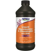 NOW Supplements, Glucosamine & Chondroitin with MSM, Liquid, Joint Health, Mobility and Comfort*, 16-Ounce