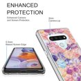 thumbnail image 2 of LG Stylo 6 Case, KAESAR Hybrid Bling Glitter Sparkle Hexagon Marble Graphic Fashion Cute Colorful Skin Cover Shockproof Case for LG Stylo 6, 2 of 5