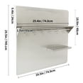 thumbnail image 3 of Stainless Steel Splash Plate for Range Hood Range Hood Backsplash, Range Hood Wall Shield, 3 of 23