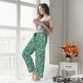 thumbnail image 6 of Picia Mushrooms and Flowers Womens Soft Woven Cotton Elastic Waistband Sleep Pajama Pant Lounge Sleep Pant With Pockets And Drawstring-Large, 6 of 9